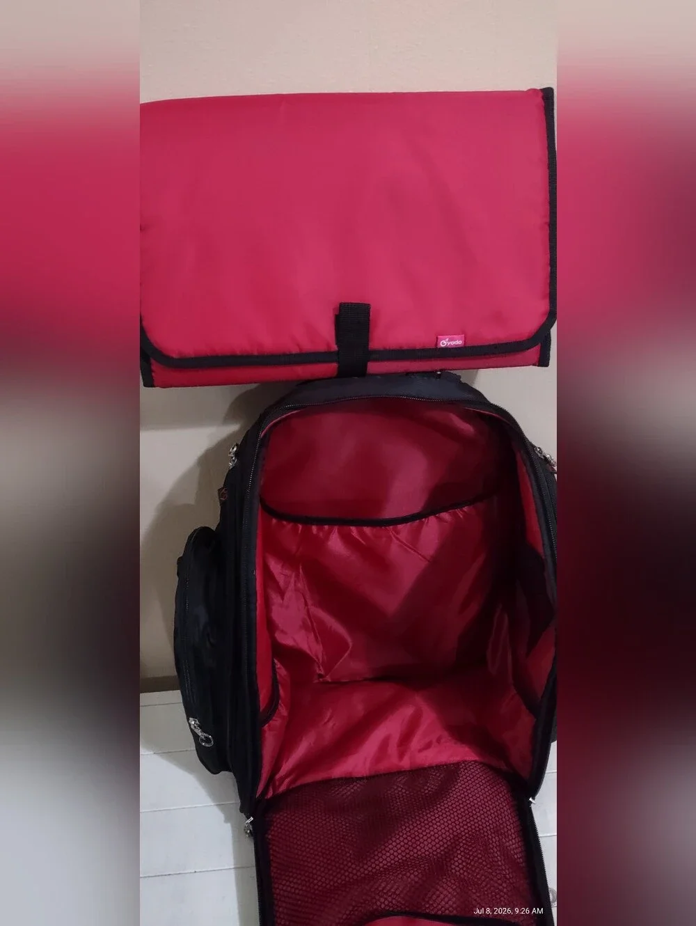 Yodo Multifunctional Daiper Bag with Changing Pad & 14+ Compartments